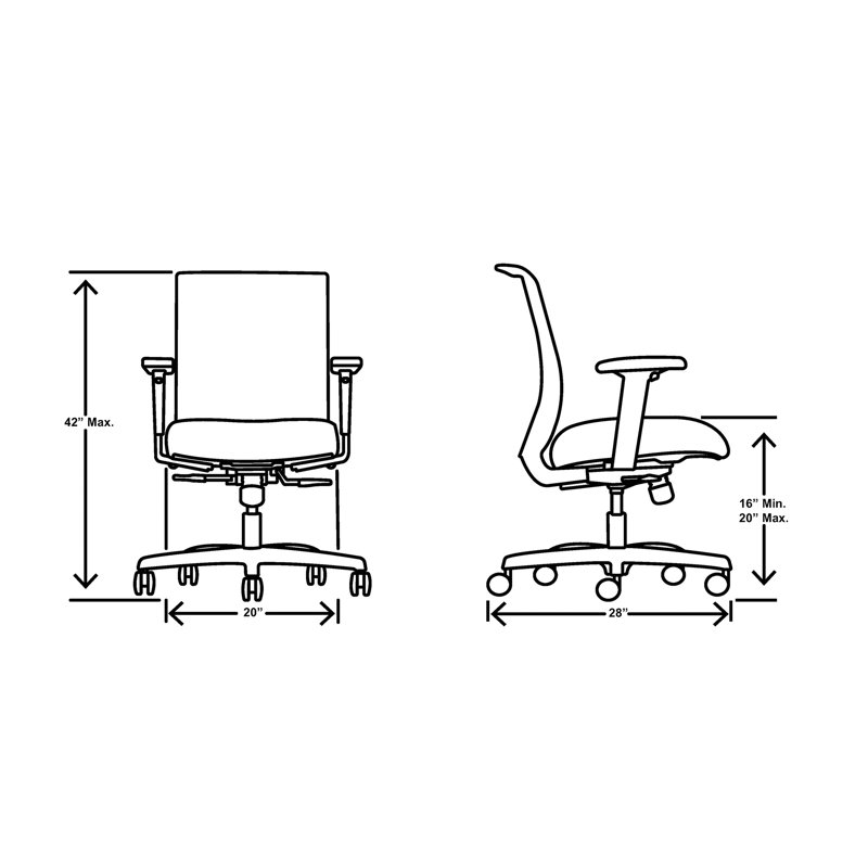 HON Convergence Mesh Ergonomic Task Chair & Reviews Wayfair